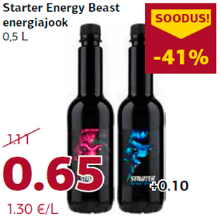 Allahindlus - Starter Energy Beast energiajook 0,5 L