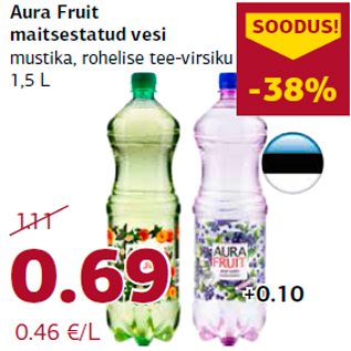 Allahindlus - Aura Fruit maitsestatud vesi