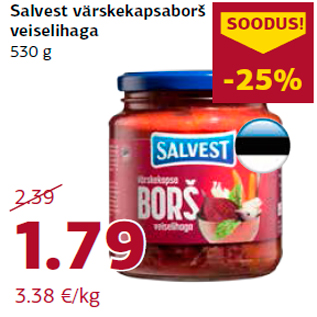 Allahindlus - Salvest värskekapsaborš veiselihaga 530 g