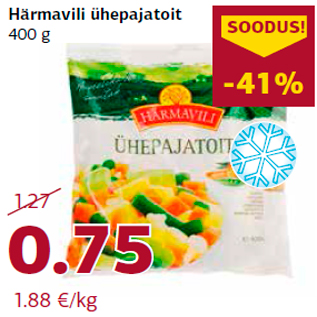 Allahindlus - Härmavili ühepajatoit 400 g