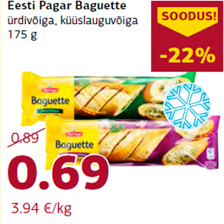 Allahindlus - Eesti Pagar Baguette