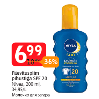 Allahindlus - Päevituspiim pihustiga SPF 20