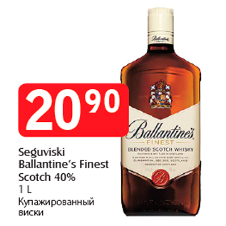 Allahindlus - Seguviski Ballantine’s Finest Scotch 40% 1 L