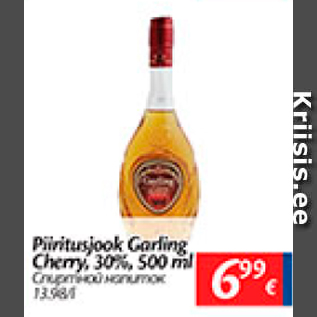 Allahindlus - Piiritusjook Carling Cherry