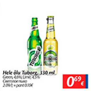 Allahindlus - Hele õlu Tuberg, 330 ml