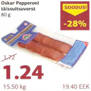 Allahindlus - Oskar Pepperoni täissuitsuvorst