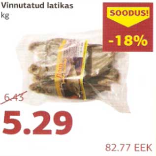 Allahindlus - Vinnutatud latikas