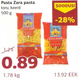 Allahindlus - Pasta Zara pasta