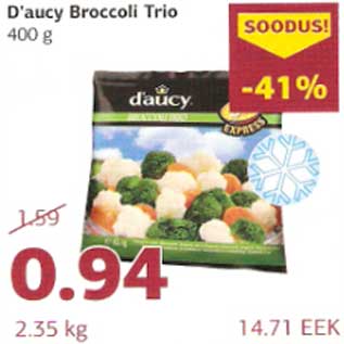 Allahindlus - D`aucy Broccoli Trio