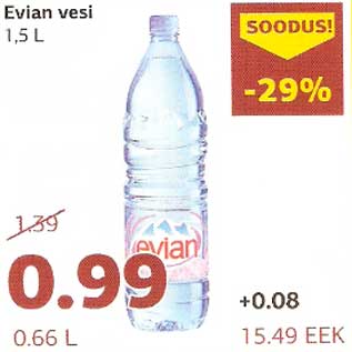 Allahindlus - Evian vesi