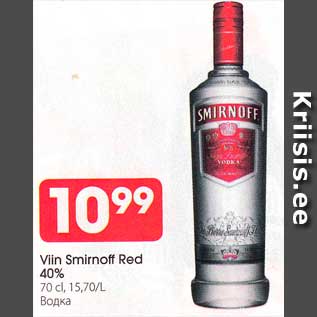 Allahindlus - Viin Smirnoff Red