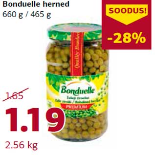 Allahindlus - Bonduelle herned