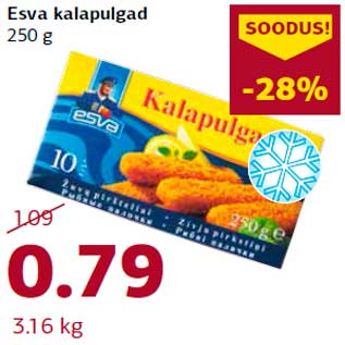 Allahindlus - Esva kalapulgad 250 g