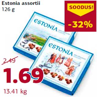 Allahindlus - Estonia assortii 126 g