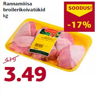 Allahindlus - Rannamõisa broilerikoivatükid kg