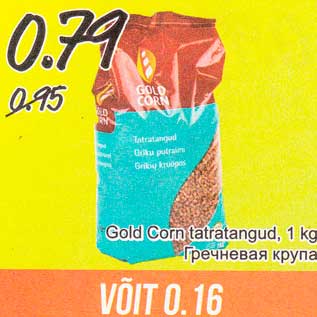 Allahindlus - Gold Corn tatratangud, 1 kg