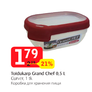 Allahindlus - Toidukarp Grand Chef 0,5 l