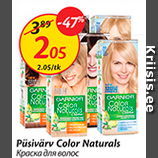 Allahindlus - Püsivärv Color Naturals