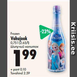 Allahindlus - Frozen Vahujook 0,75 l (2.65/l)