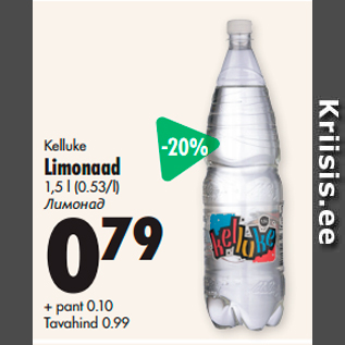 Allahindlus - Kelluke Limonaad 1,5 l (0.53/l