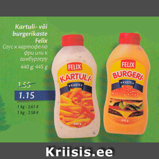 Allahindlus - Kartuli- võq burgerikaste Felix