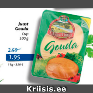 Allahindlus - Juust Gouda, 500 g