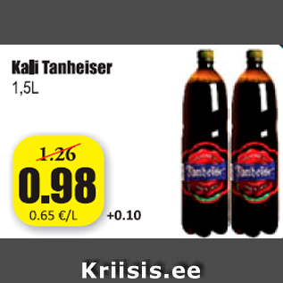 Allahindlus - Kali Tanheiser 1,5 l