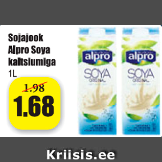 Allahindlus - Sojajook Alpro Soya kaltsiumiga 1 l