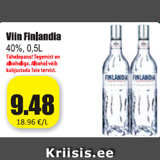 Allahindlus - Viin Finlandia