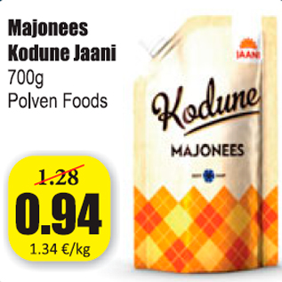 Allahindlus - Majonees Kodune Jaani 700 g