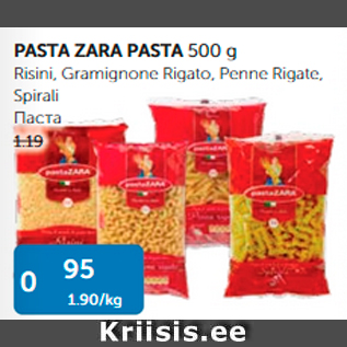 Allahindlus - PASTA ZARA PASTA 500 g