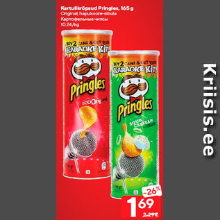 Allahindlus - Kartulikrõpsud Pringles, 165 g