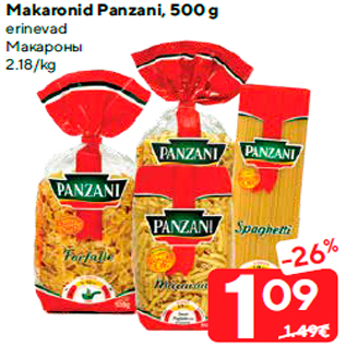 Allahindlus - Makaronid Panzani, 500 g