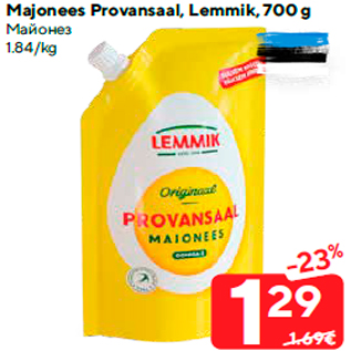 Allahindlus - Majonees Provansaal, Lemmik, 700 g