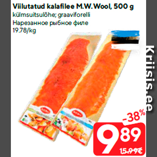 Allahindlus - Viilutatud kalafilee M.W.Wool, 500 g