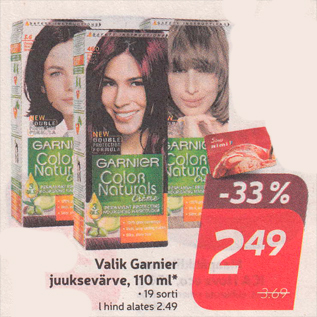 Allahindlus - Valik Garnier juuksevärve, 110 ml*