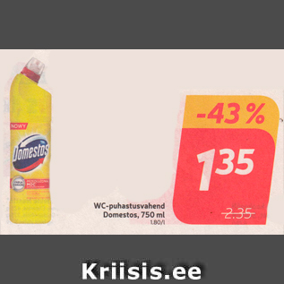 Allahindlus - WC-puhastusvahend Domestos, 750 ml