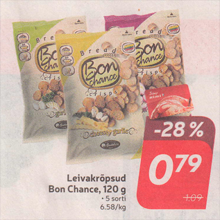 Allahindlus - Leivakrõpsud Bon Chance, 120 g