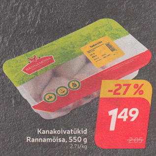 Allahindlus - Kanakoivatükid Rannamõisa, 550 g