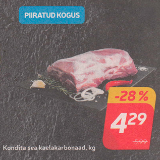 Allahindlus - Kondita sea kaelakarbonaad, kg