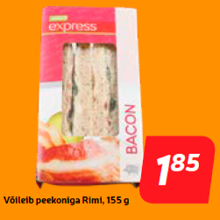 Allahindlus - Võileib peekoniga Rimi, 155 g