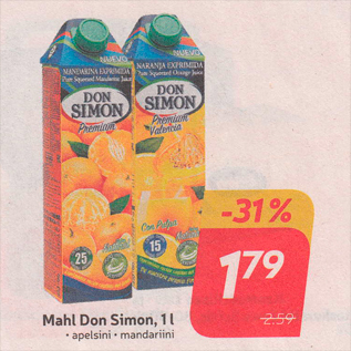 Allahindlus - Mahl Don Simon, 1 l