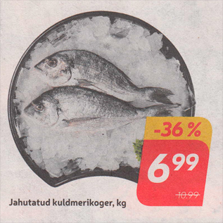 Allahindlus - Jahutatud kuldmerikoger, kg