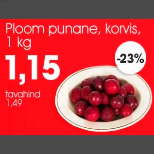 Allahindlus - Ploom punane, korvis, 1 kg