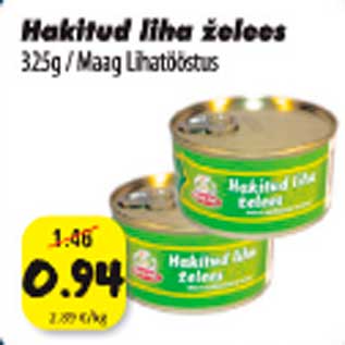 Allahindlus - Hakitud liha želees 325g/Maag Lihatööstus