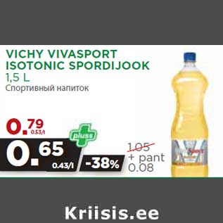 Allahindlus - VICHY VIVASPORT ISOTONIC SPORDIJOOK