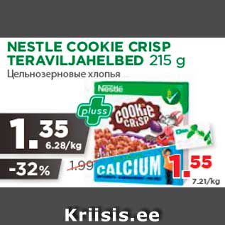 Allahindlus - NESTLE COOKIE CRISP TERAVILJAHELBED 215 g