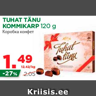 Allahindlus - TUHAT TÄNU KOMMIKARP 120 g