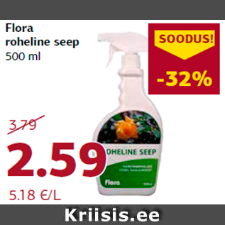 Allahindlus - Flora roheline seep 500 ml