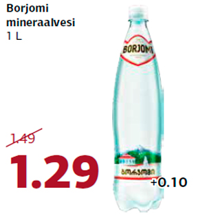 Allahindlus - Borjomi mineraalvesi 1 L